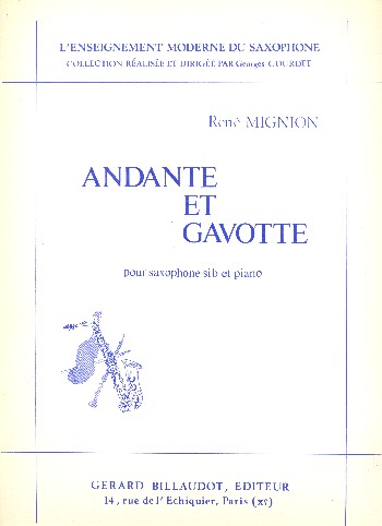 Andante et Gavotte&nbsp;&nbsp;saxophone témor (soprano) et piano&nbsp;&nbsp;