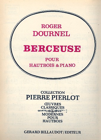Berceuse pour hautbois et piano&nbsp;&nbsp;&nbsp;&nbsp;