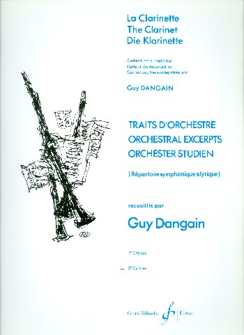 Traits d'orchestre vol.2&nbsp;&nbsp;pour 1-2 clarinettes&nbsp;&nbsp;