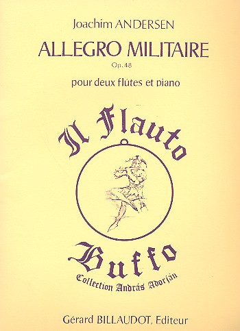 Allegro militaire op.48 pour 2 flutes  et piano  parties