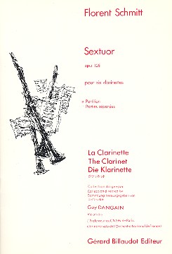 Sextuor op.128&nbsp;&nbsp;pour 6 clarinettes (EsBBAltBGB)&nbsp;&nbsp;partition de poche