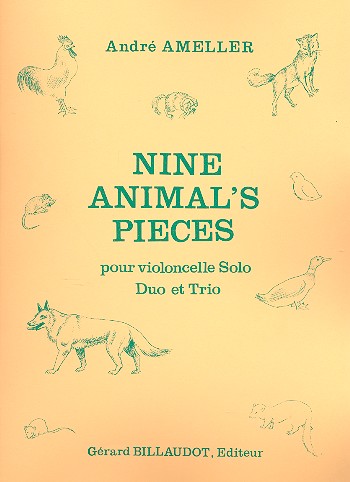 9 Animal's Pieces pour  1-3 violoncelles  
