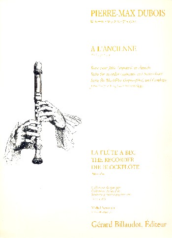 A l'ancienne  pour flûte à bec soprano et clavecin  