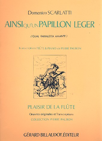 Ainsi qu'un papillon leger pour flute&nbsp;&nbsp;et piano&nbsp;&nbsp;