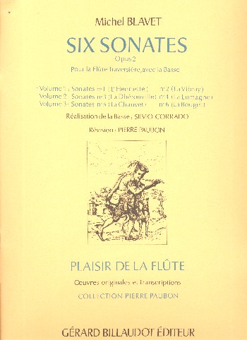 6 Sonates op.2 vol.1 (nos.1 et 2)  pour flûte et piano  