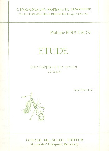 Étude&nbsp;&nbsp;pour saxophone et piano&nbsp;&nbsp;