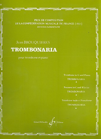 Trombonaria pour trombone et piano&nbsp;&nbsp;&nbsp;&nbsp;