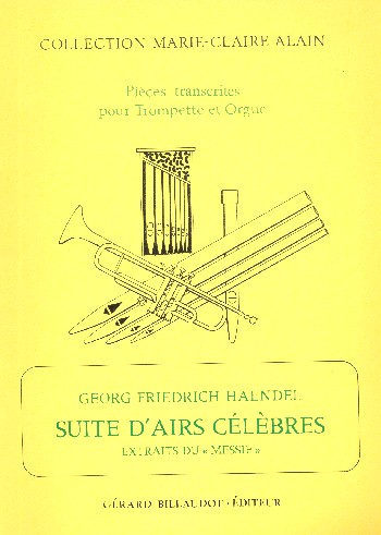 Suite d'airs-extraits du messie&nbsp;&nbsp;pour trompette et orgue&nbsp;&nbsp;