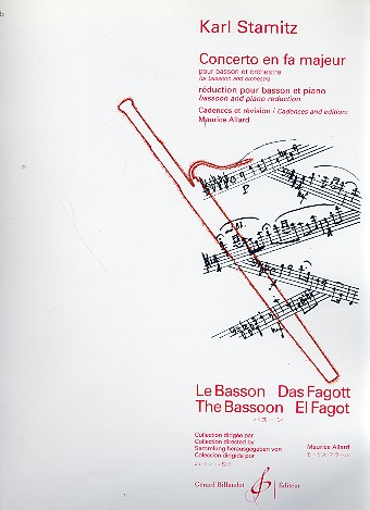 Concerto en Fa majeur pour basson  et orchestre pour basson et piano  