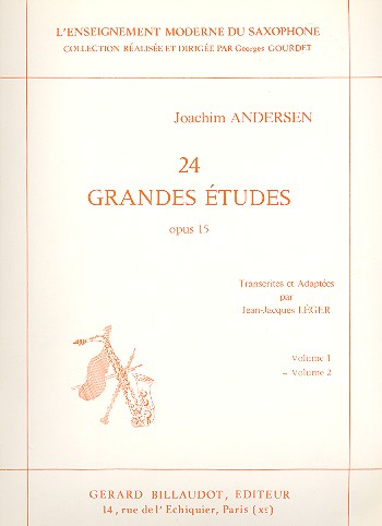 24 grandes études op.15 vol.2  pour saxophone  