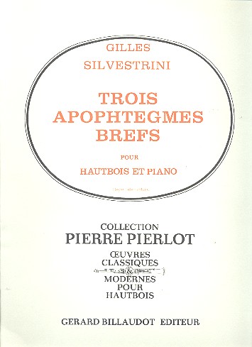 3 Apophtegmes brefs pour hautbois&nbsp;&nbsp;et piano&nbsp;&nbsp;
