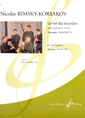 Le vol du bourdon&nbsp;&nbsp;pour flute, hautbois, clarinette, cor et bassoon&nbsp;&nbsp;patition et partie