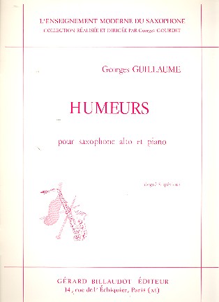 Humeurs&nbsp;&nbsp;pour saxophone alto et piano&nbsp;&nbsp;