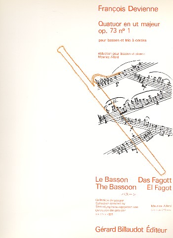 Quatuor en ut majeur op.73,1 pour basson, violon, alto et violoncelle  pour basson et piano  