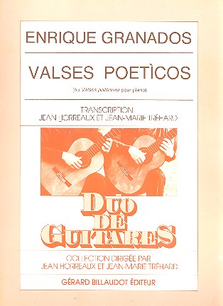 Valses poetìcos&nbsp;&nbsp;pour 2 guitares&nbsp;&nbsp;partition