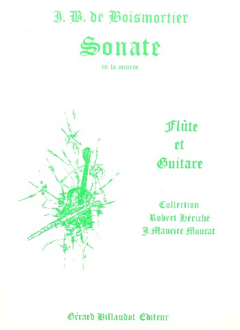 Sonate en la mineur  pour flûte et guitare  partition et partie
