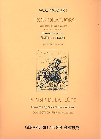 3 Quatuots pour flûte et piano    
