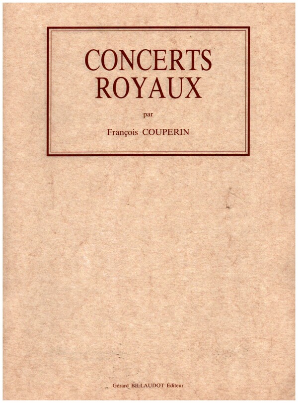 Concerts royaux  pour clav, violon, flute, hautbois et bass  facsimilés