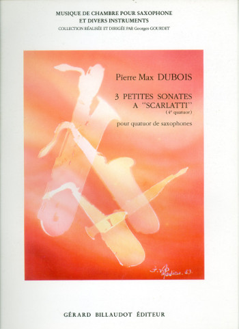 3 petites sonates a Scarlatti  pour 4 saxophones (SATBar)  partition et parties