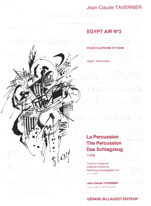 Egypt air no.3&nbsp;&nbsp;pour xylophone et piano&nbsp;&nbsp;