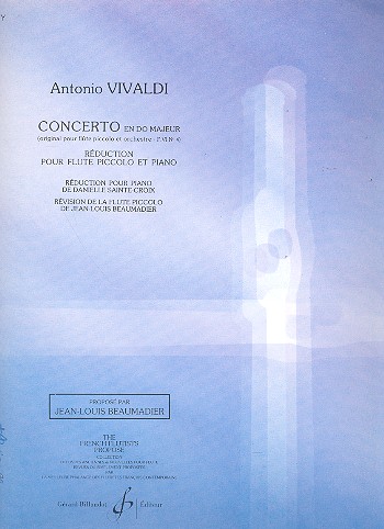 Konzert C-Dur F.VI,4 für Piccoloflöte und&nbsp;&nbsp;Orchester für Piccoloflöte und Klavier&nbsp;&nbsp;