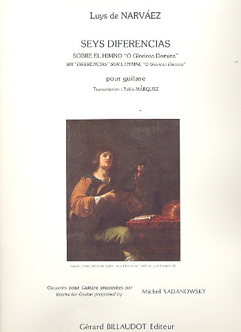 6 diferencias sur l'hymne  O gloriosa Domina pour guitare  