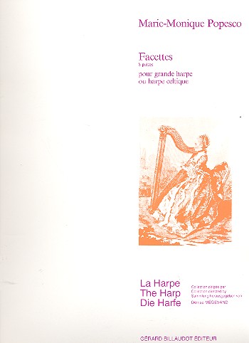 Facettes pour harpe (harpe celtique)&nbsp;&nbsp;&nbsp;&nbsp;