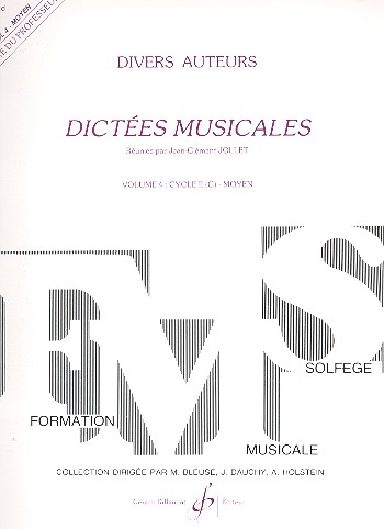 Dictees musicales vol.4&nbsp;&nbsp;livre du professeur&nbsp;&nbsp;