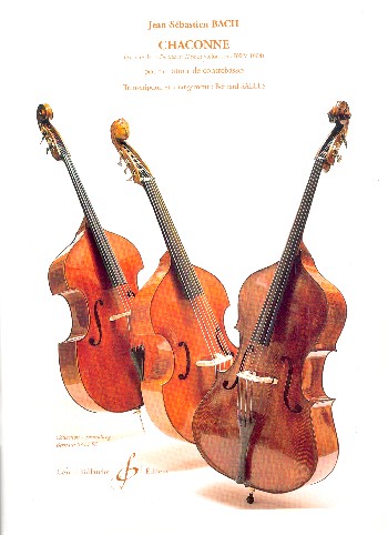 Chaconne BWV1004&nbsp;&nbsp;pour 4 contrebasses&nbsp;&nbsp;partition et parties