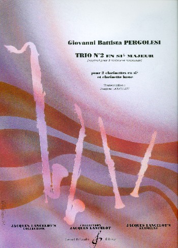 Trio B-Dur Nr.2&nbsp;&nbsp;für2 Klarinetten und Bassklarinette&nbsp;&nbsp;Partitur und Stimmen