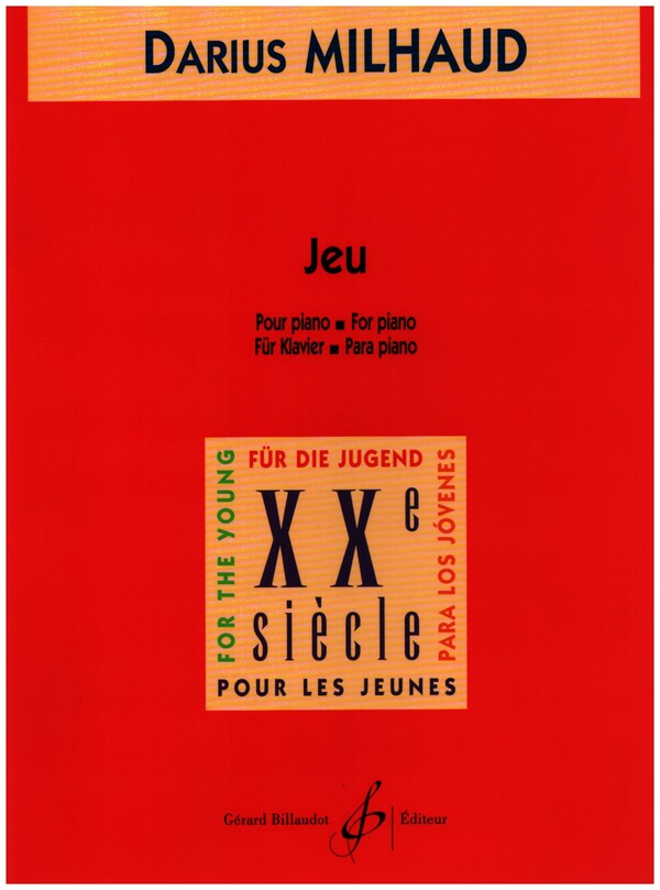 Jeu&nbsp;&nbsp;pour piano&nbsp;&nbsp;