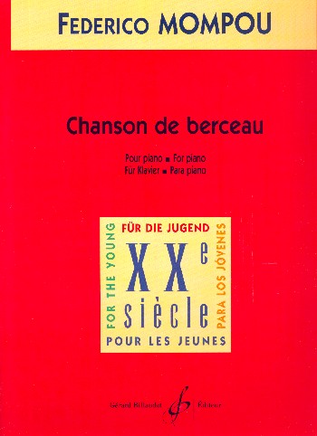 Chanson de berceau  pour piano  