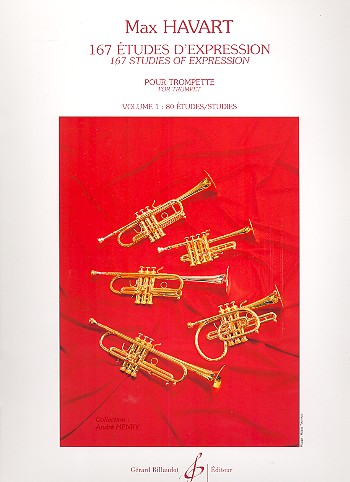 167 Études d'expression vol.1 (nos.1-80)&nbsp;&nbsp;pour trompette&nbsp;&nbsp;