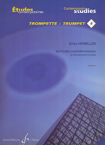 40 Etudes contemporaines vol.2&nbsp;&nbsp;pour trompette&nbsp;&nbsp;