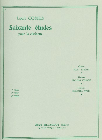 60 Études vol.3 (no.41-60)&nbsp;&nbsp;pour clarinette&nbsp;&nbsp;