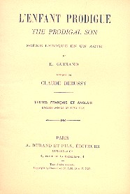 L'Enfant prodigue  libretto (frz/en)  