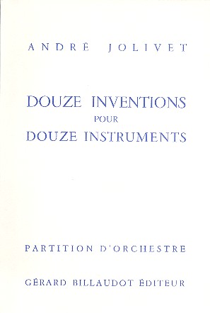 12 Inventions  pour 12 instruments  partition  
