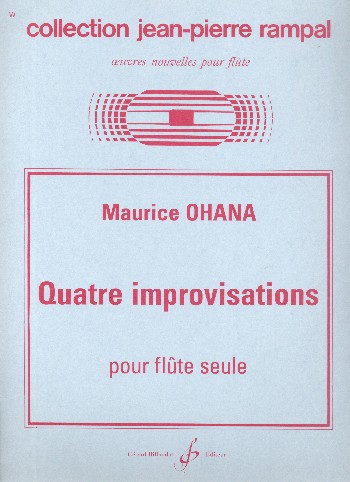 4 Improvisations&nbsp;&nbsp;pour flûte&nbsp;&nbsp;