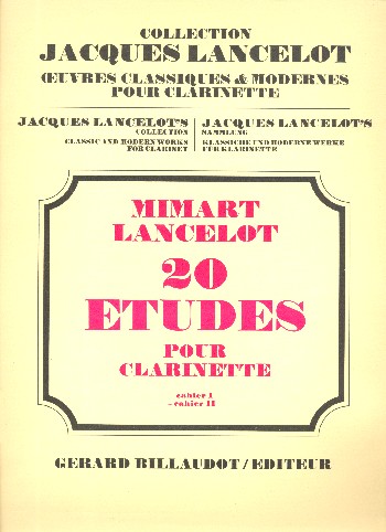 20 études vol.2  pour clarinette  