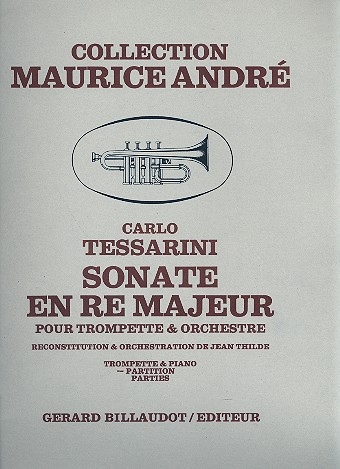 Sonate re majeur&nbsp;&nbsp;pour trompette et orchestre&nbsp;&nbsp;partition