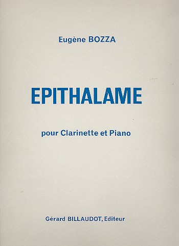 Epithalame pour clarinette et piano&nbsp;&nbsp;&nbsp;&nbsp;