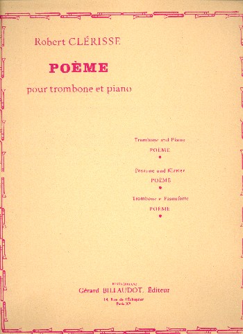 Poème  pour trombone et piano  