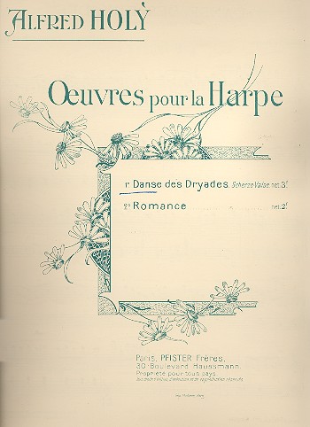 Danse des Dryades op.15 pour harpe    