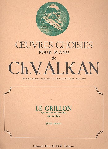 Le Grillon op.60 bis   pour piano  