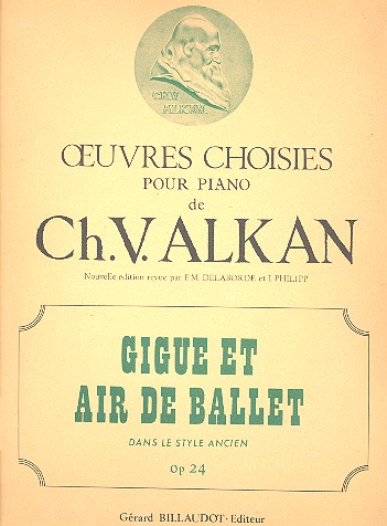 Gigue et Air de Ballet op.24   pour piano  