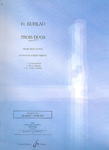 3 Duos op.57bis vol.3 pour 2 flutes  Heriche, Robert, Ed  