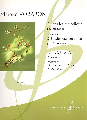 34 Études mélodiques pour trombone&nbsp;&nbsp;&nbsp;&nbsp;