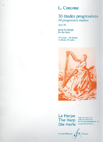 30 études progressives op.26 vol.1  pour la harpe  