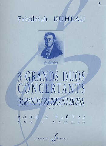 3 grands duos concertants op.87 pour  2 flutes  