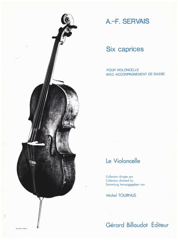 6 Caprices op.11  pour violoncelle avec accompagnement de basse  